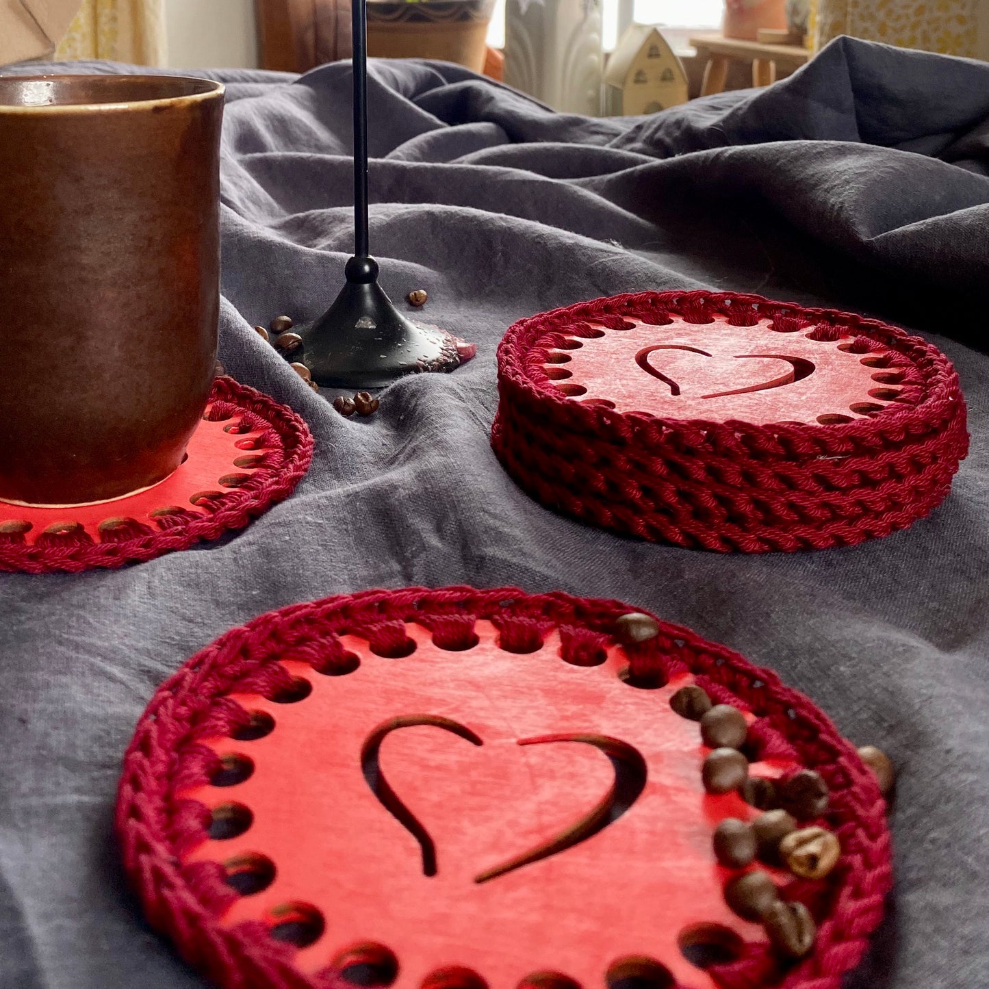 Heart of Love - Mug coasters