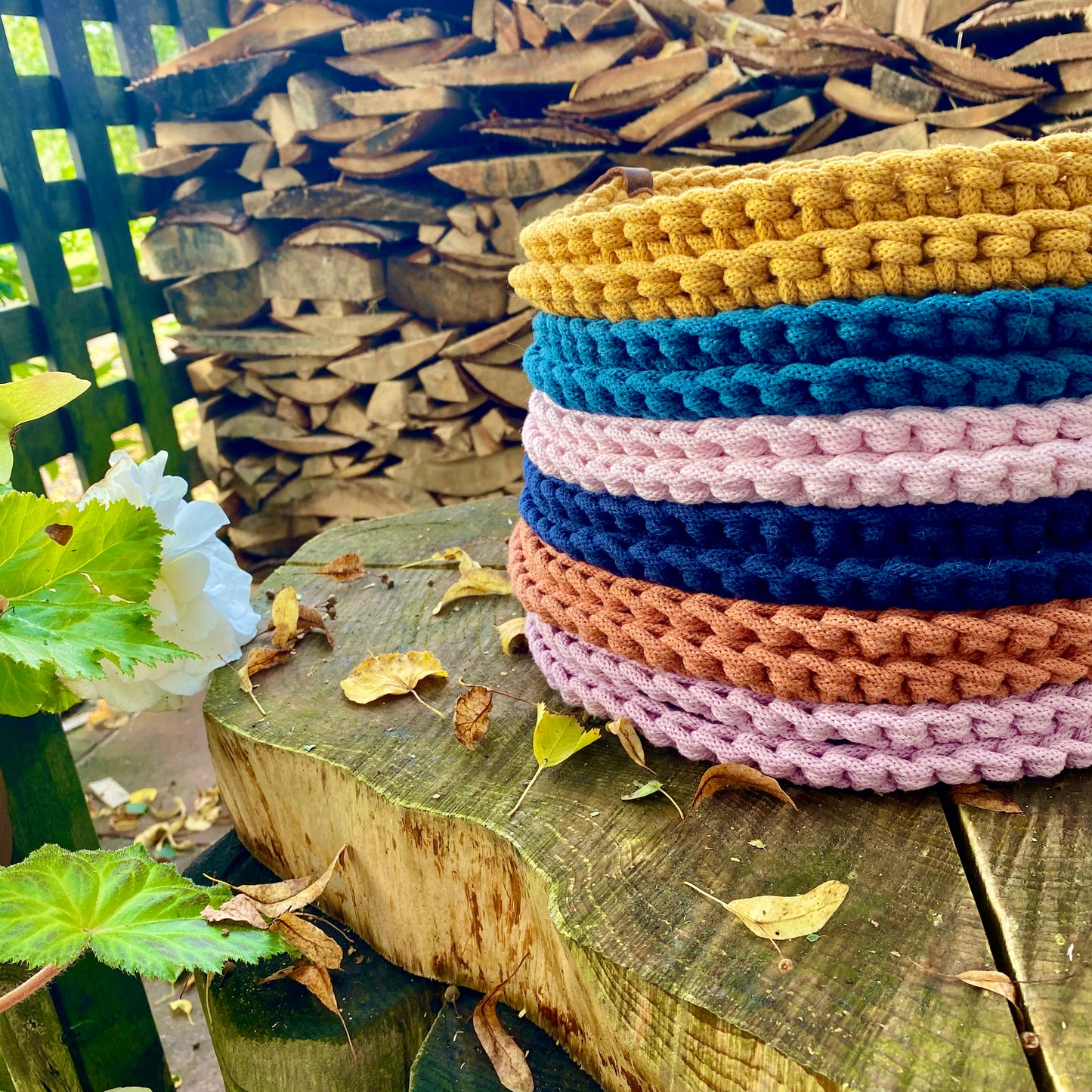 cotton round hot pads