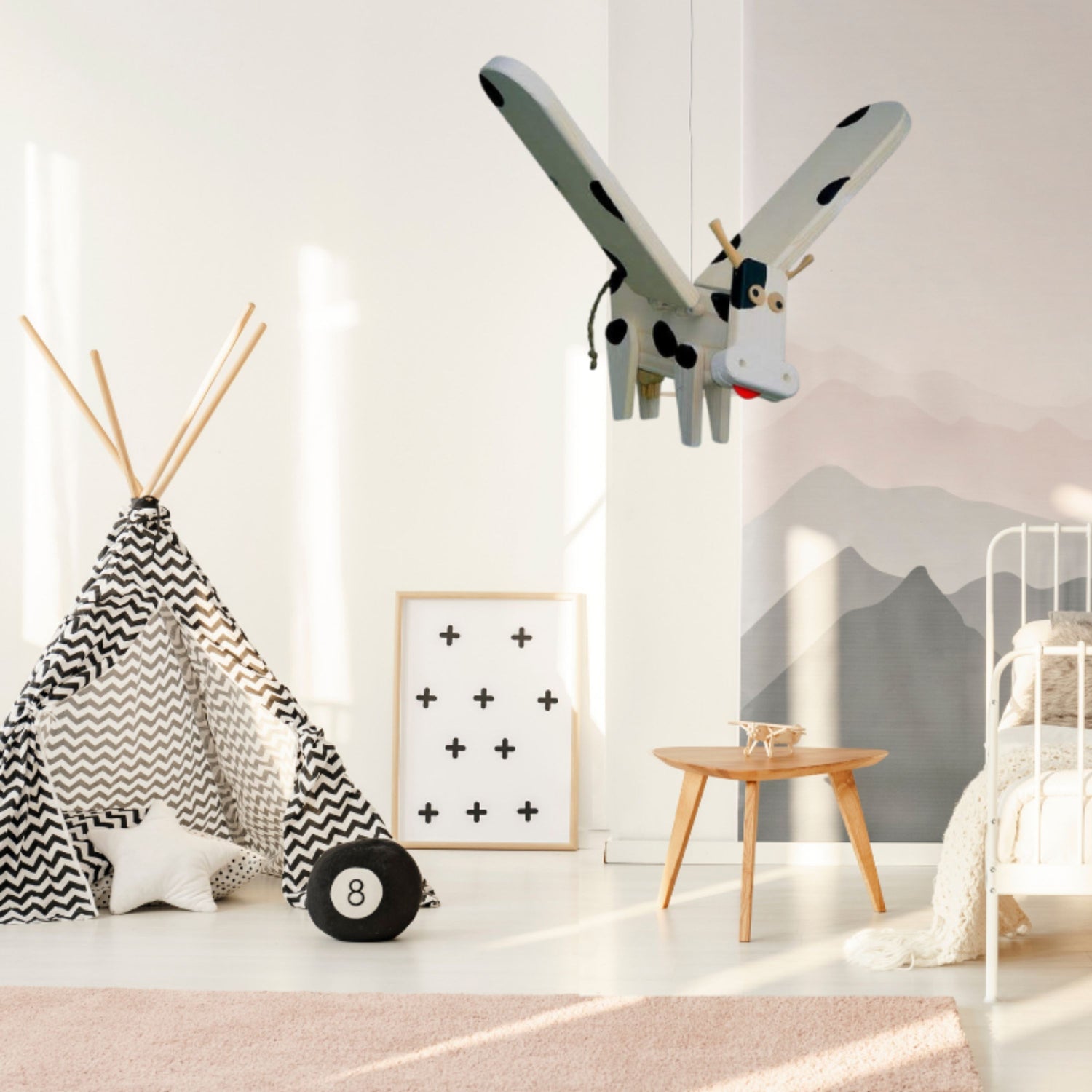 Flying Cow Nursery Mobile