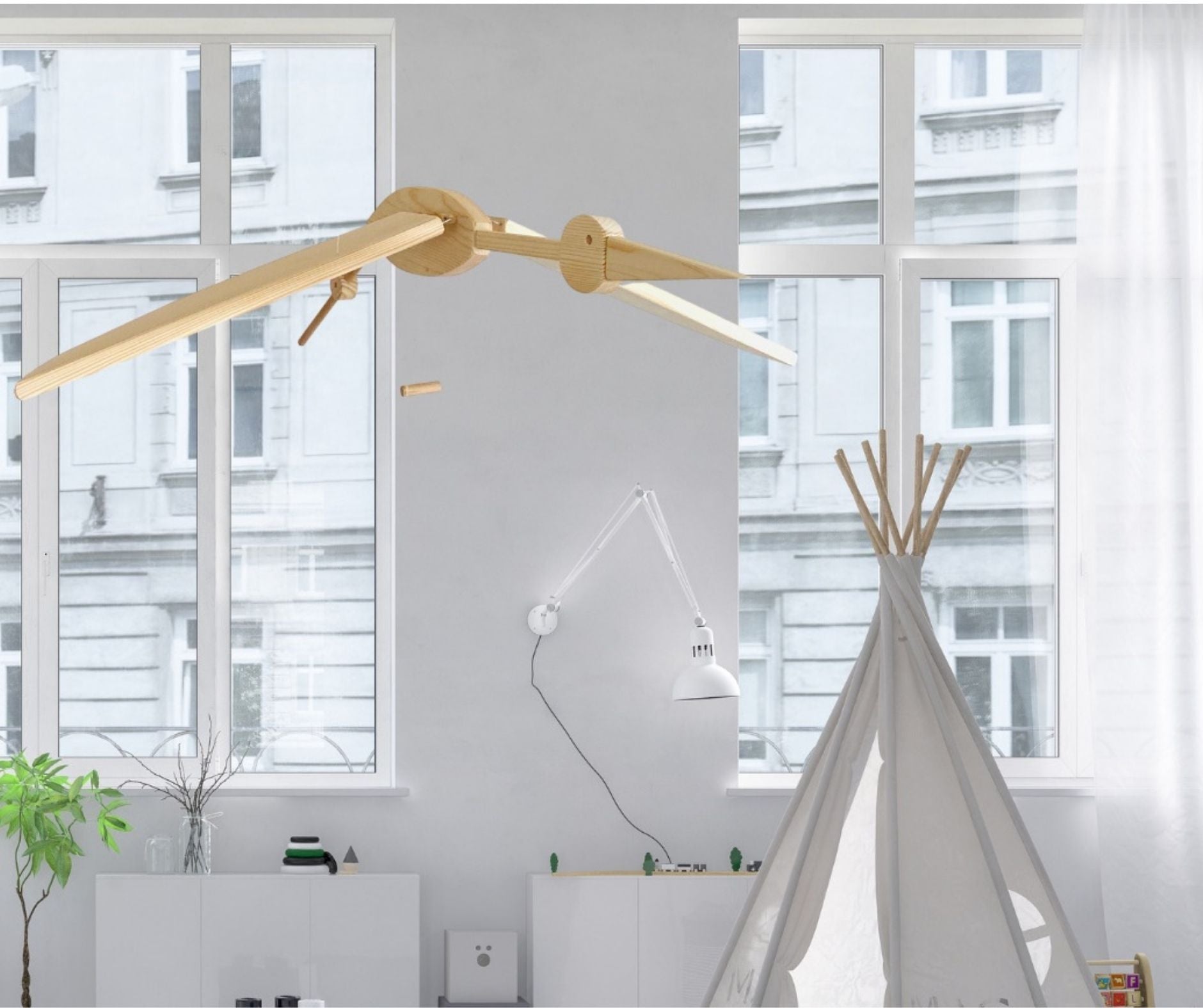 Big Natural Flying Stork