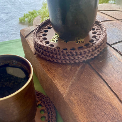 Gold Owl Coaster - Natural Gift for Teachers