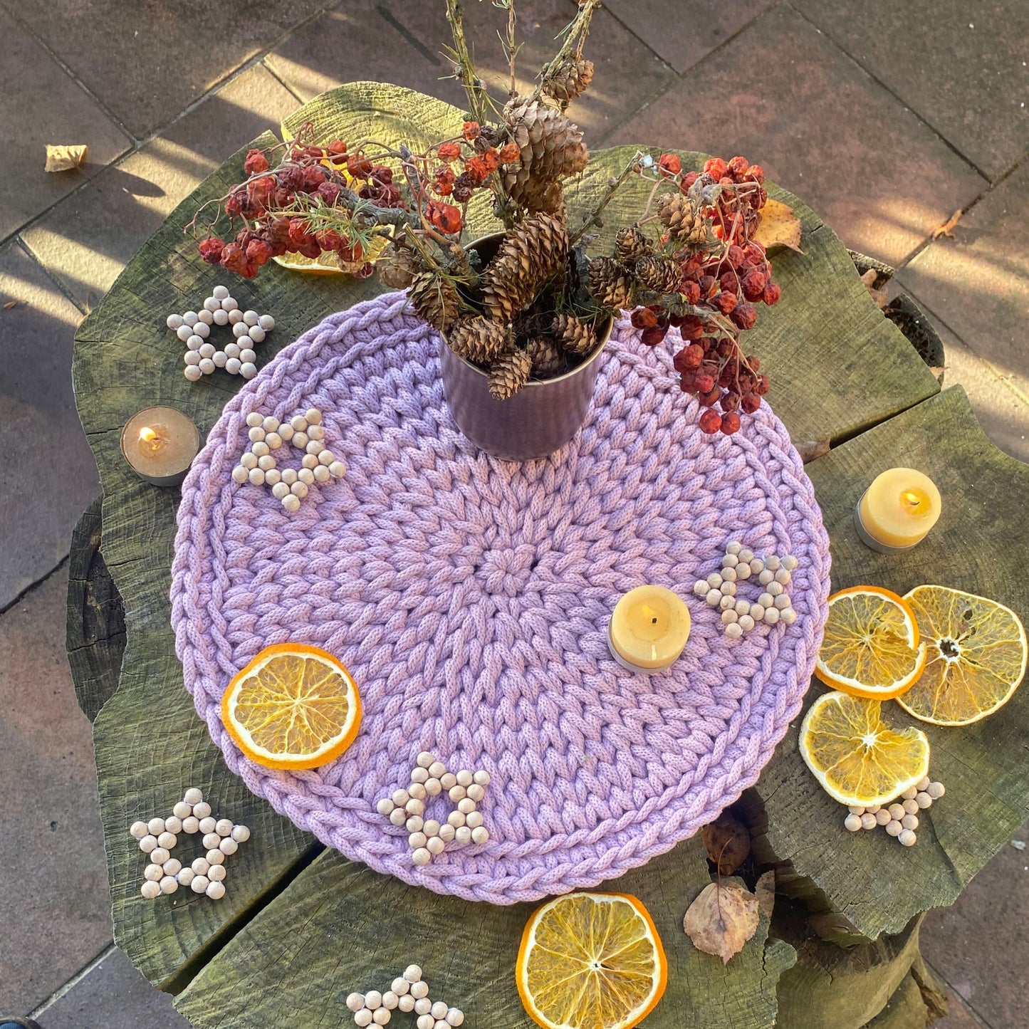 Lavender Crochet Table Placemat