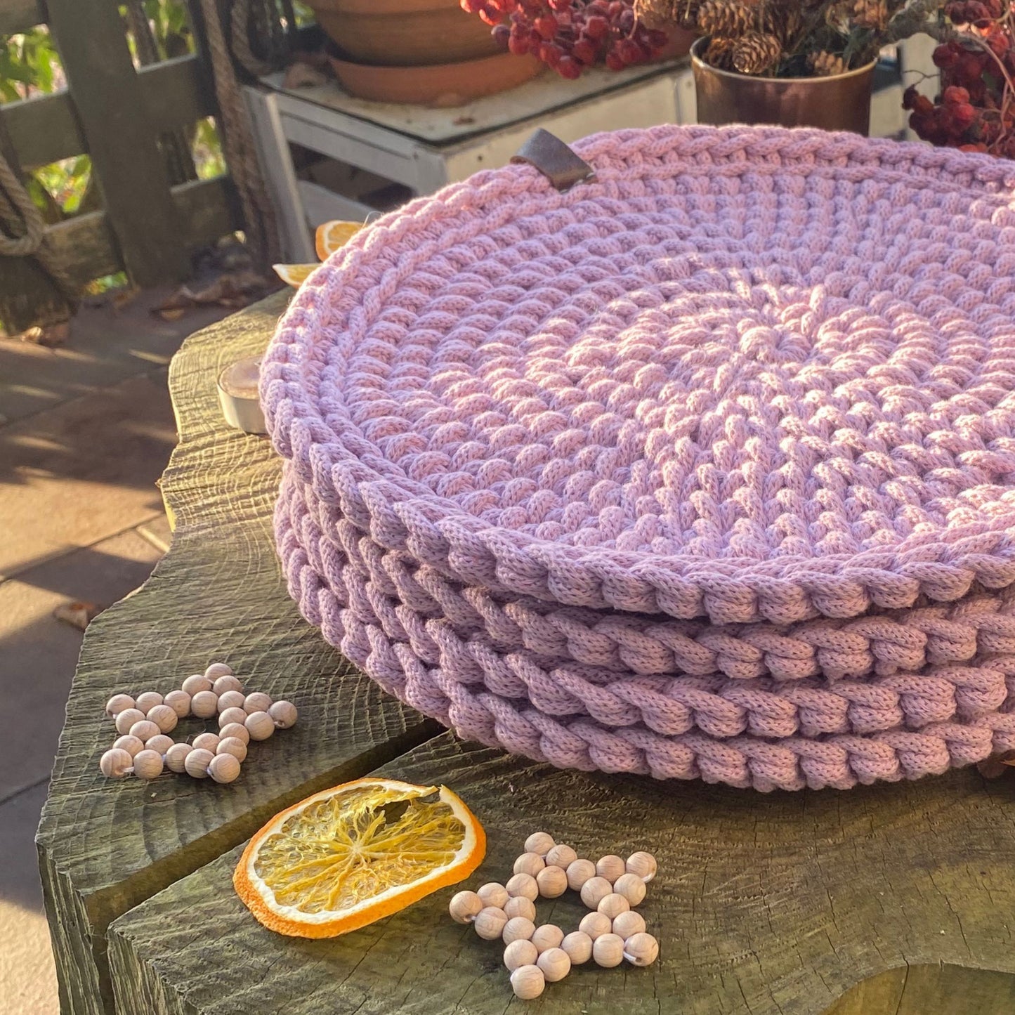 Lavender Crochet Table Placemat