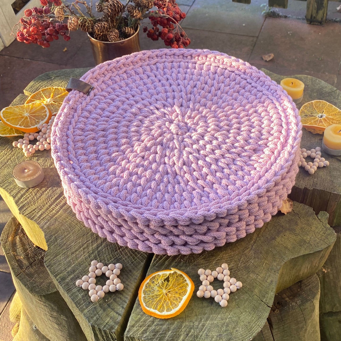 Lavender Crochet Table Placemat