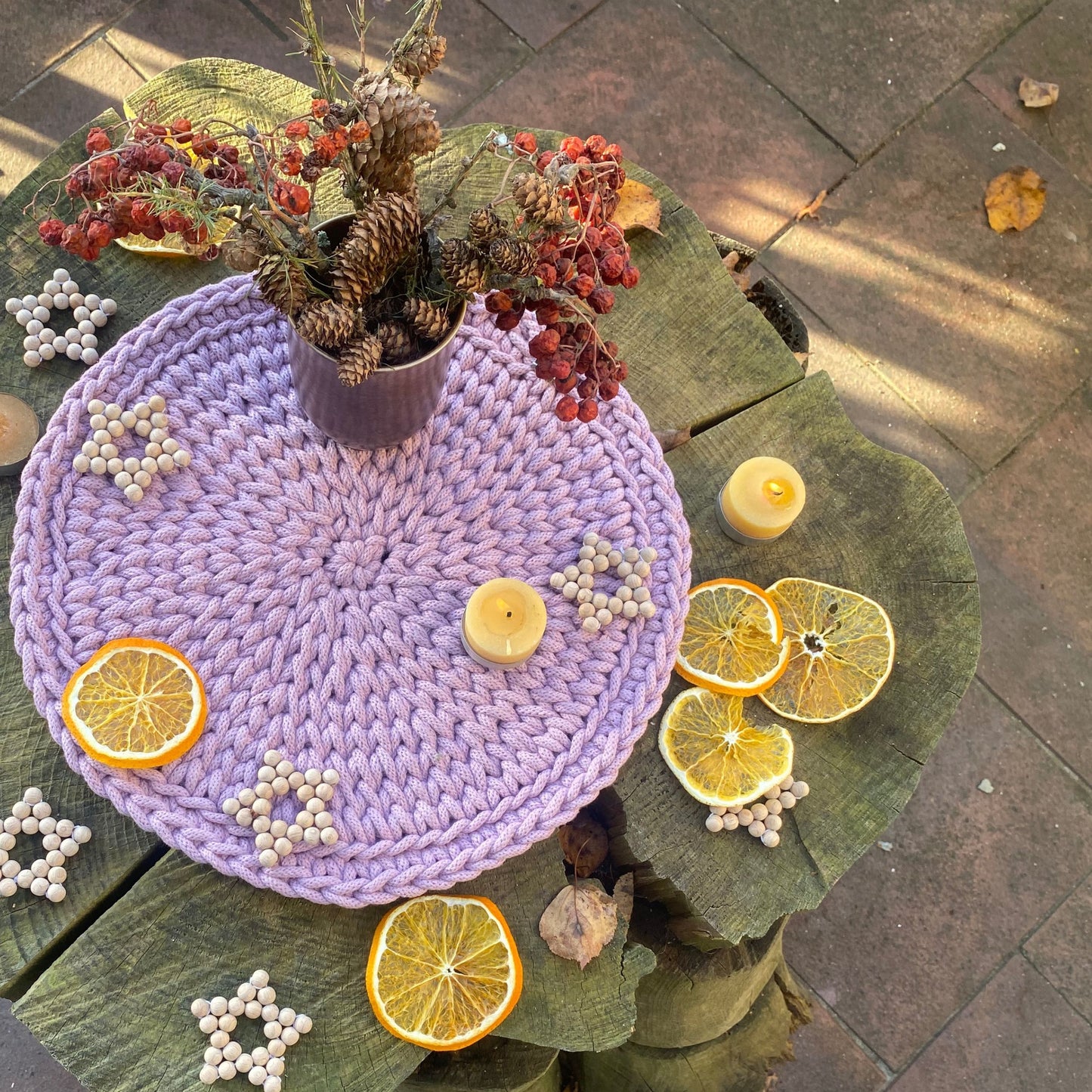 Lavender Crochet Table Placemat