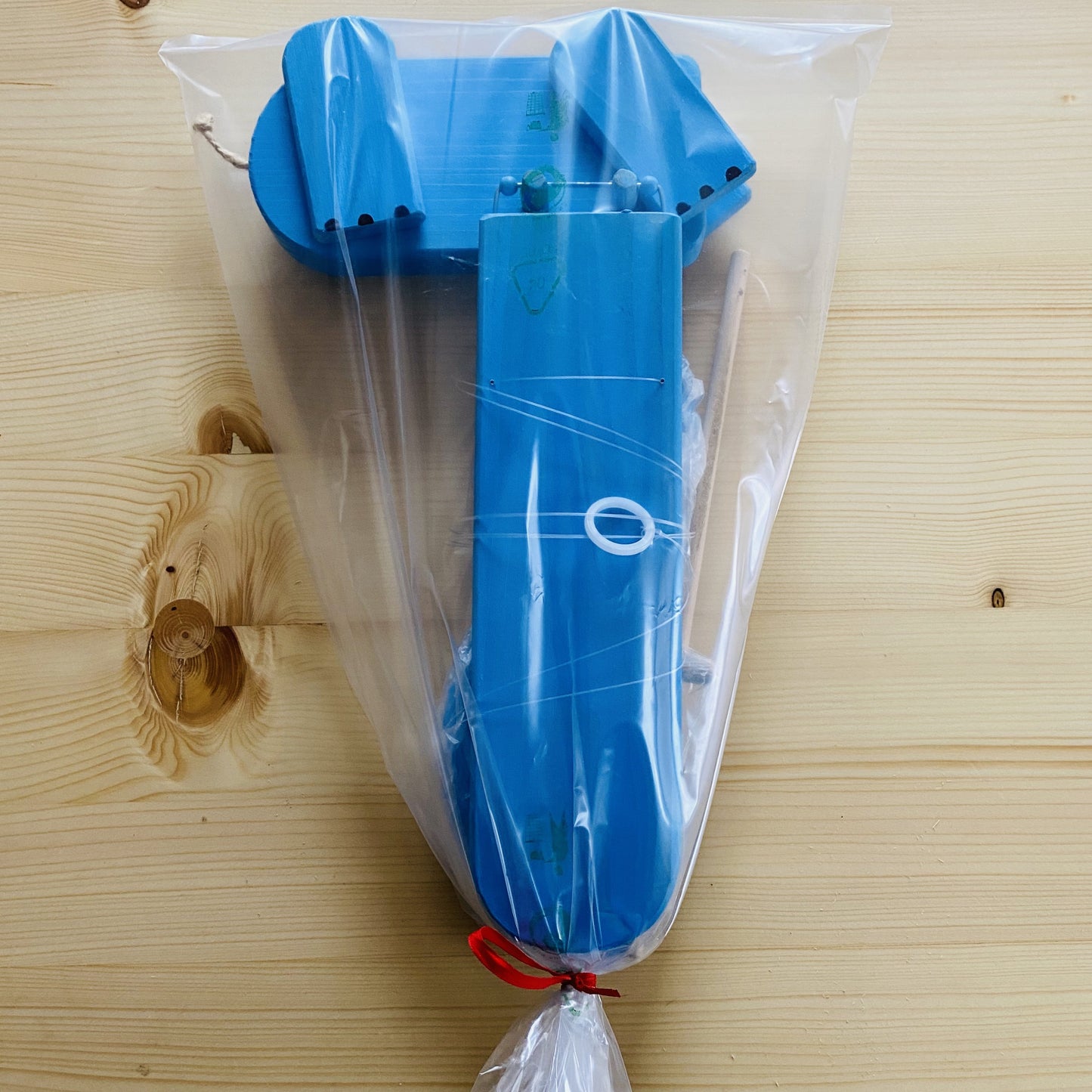 Flying Blue Elephant - Wooden Mobile Toy - Nursery Mobile - Mrozci