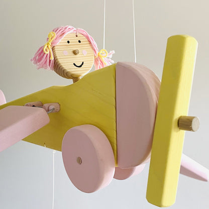 flying wooden mobile
