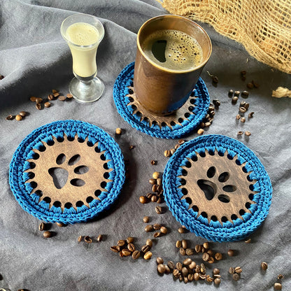 Coasters with One Paw