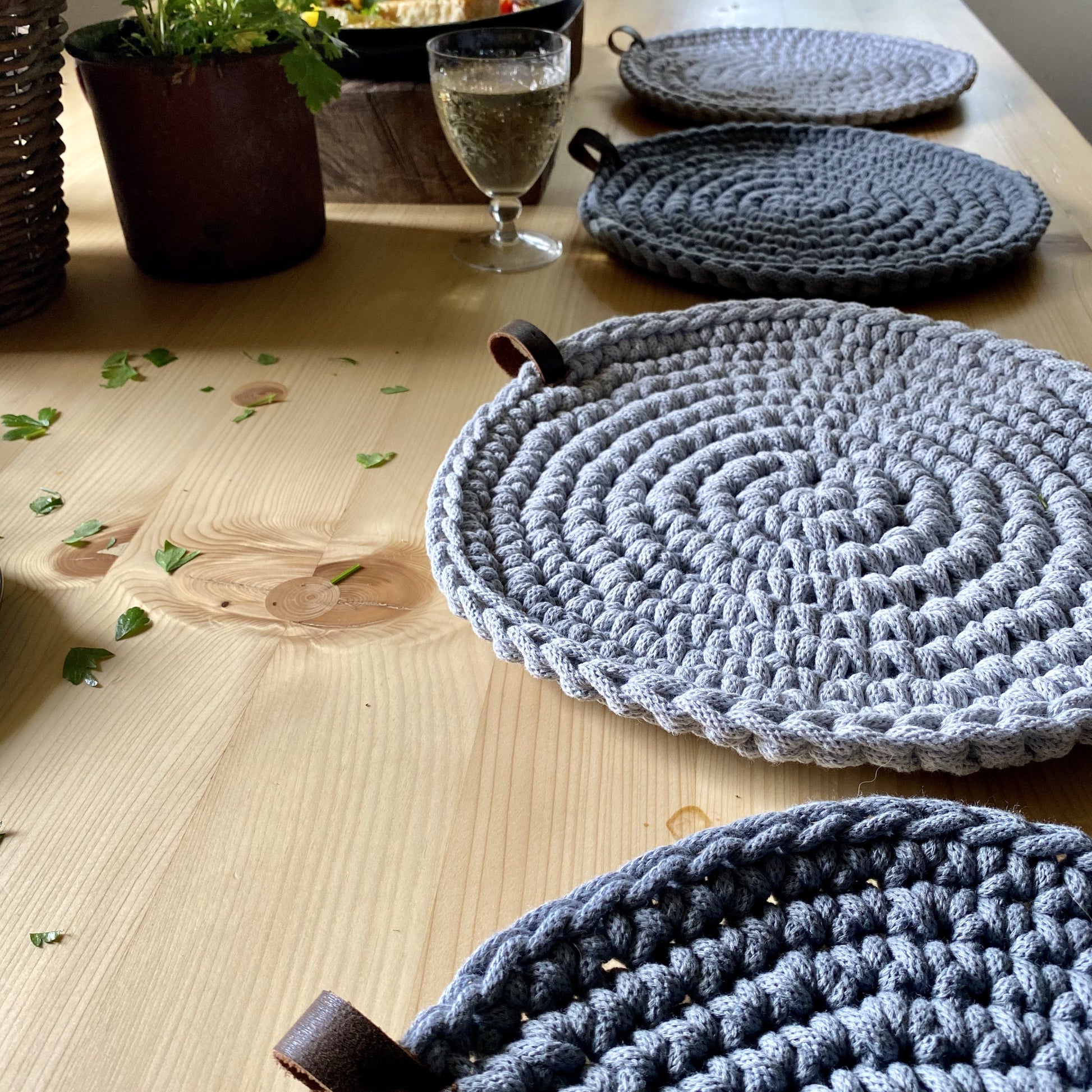 rustic place mats wedding gift