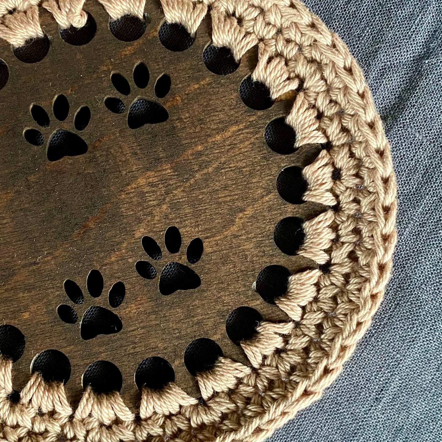 Coasters with Crochet Edge for Dog Lovers