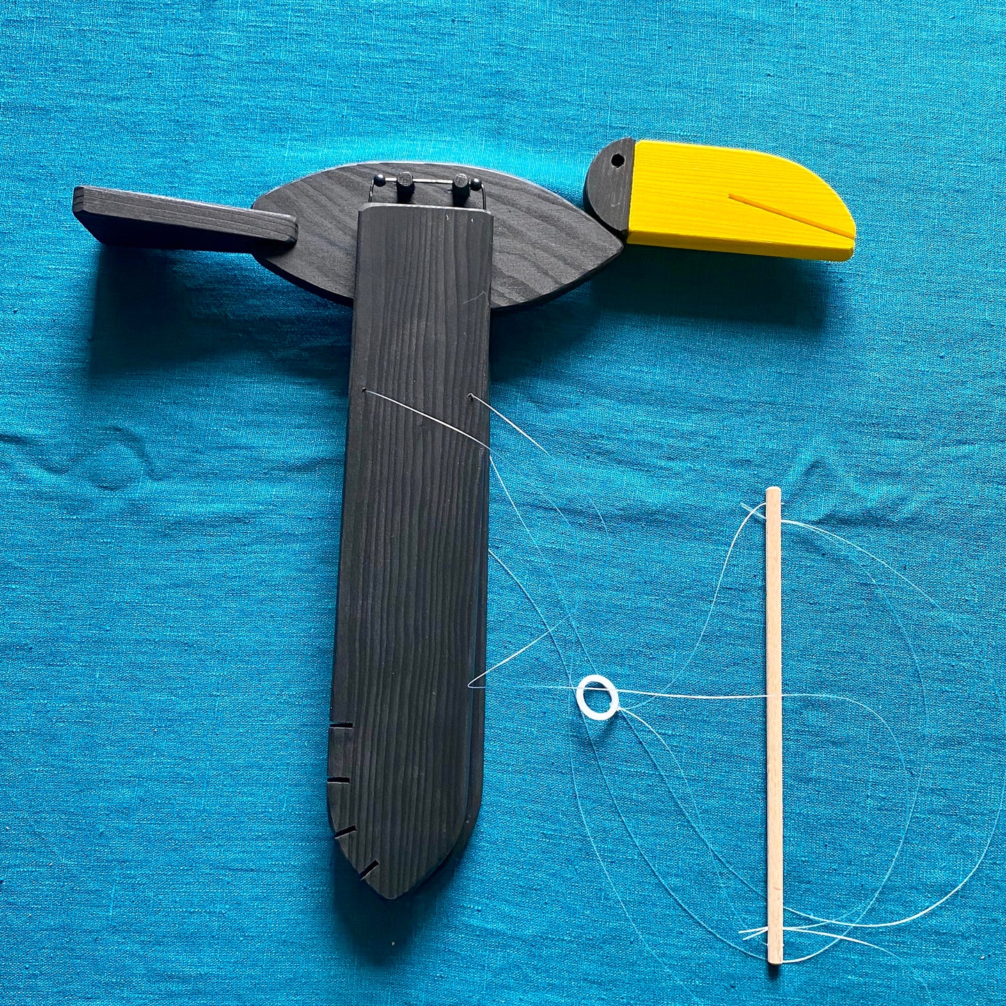 Wooden Flying Crow Mobile - Halloween Decoration - Gender Neutral Kids Room Decor