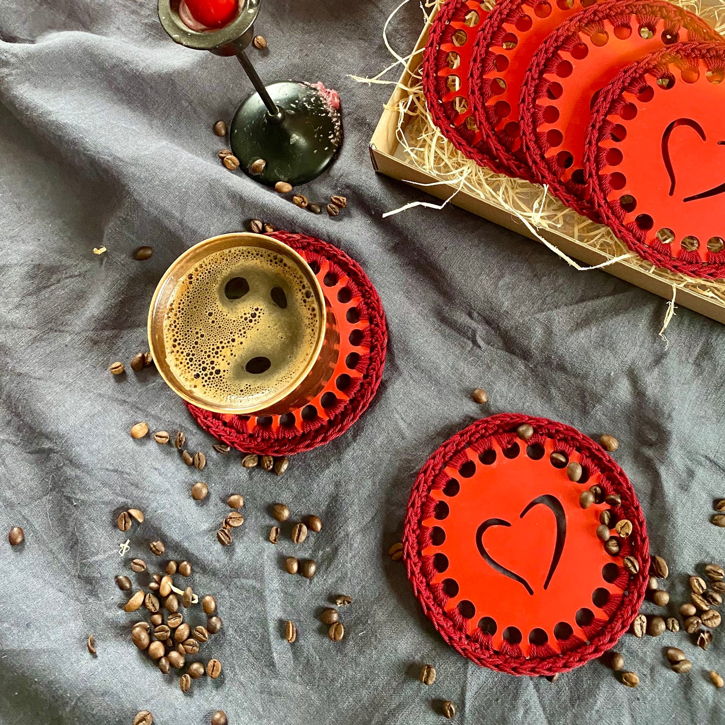 Heart of Love - Mug coasters