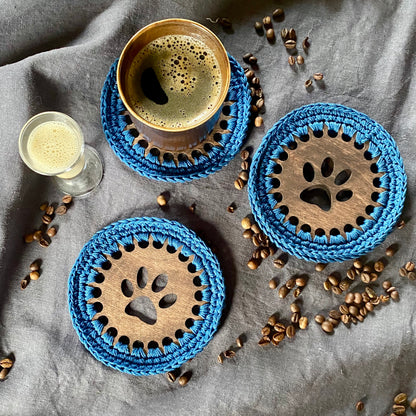 Coasters with One Paw