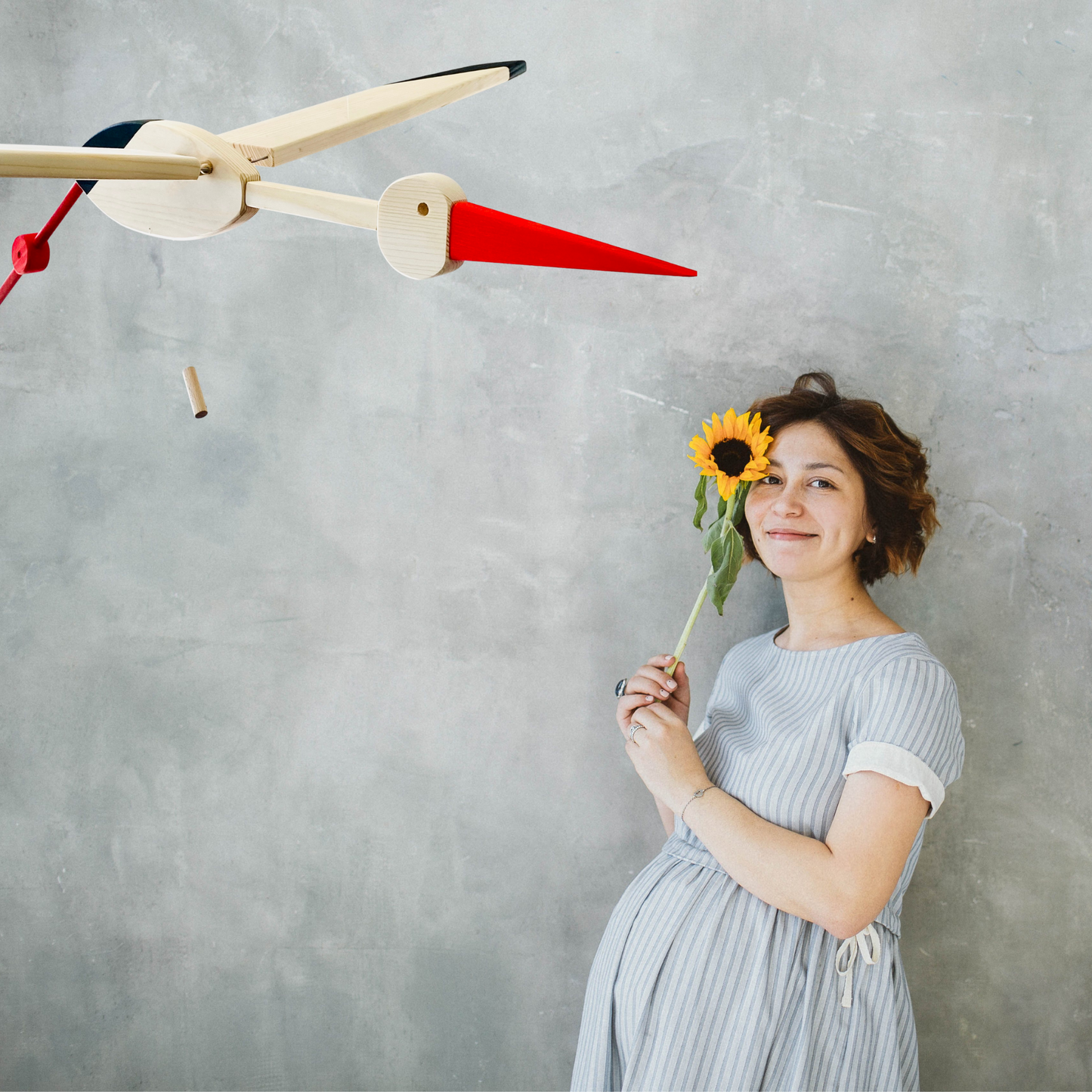 Flying Stork Nursery Mobile 