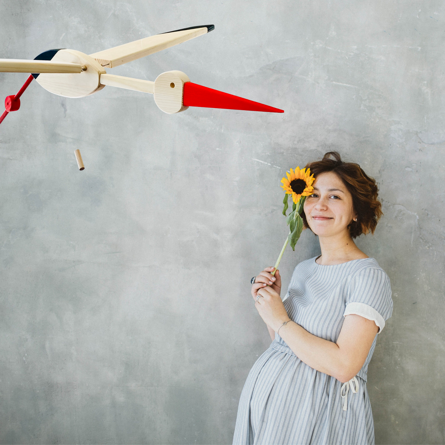 Flying Stork Nursery Mobile 