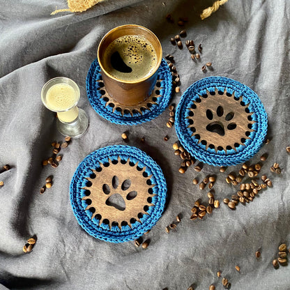 Coasters with One Paw