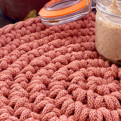 placemat from cotton rope