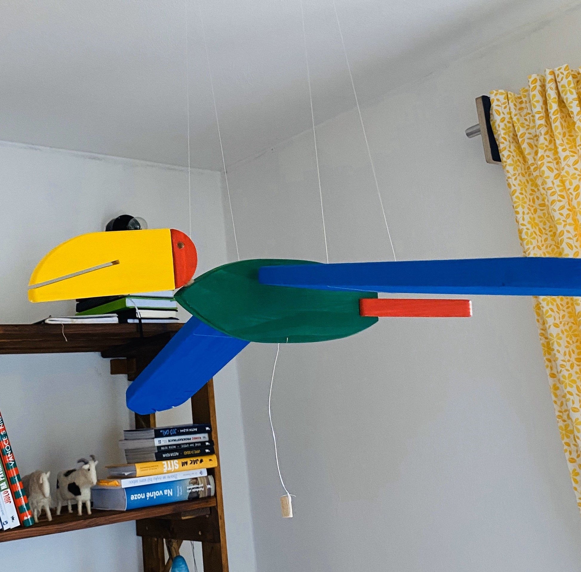 flying wooden mobile