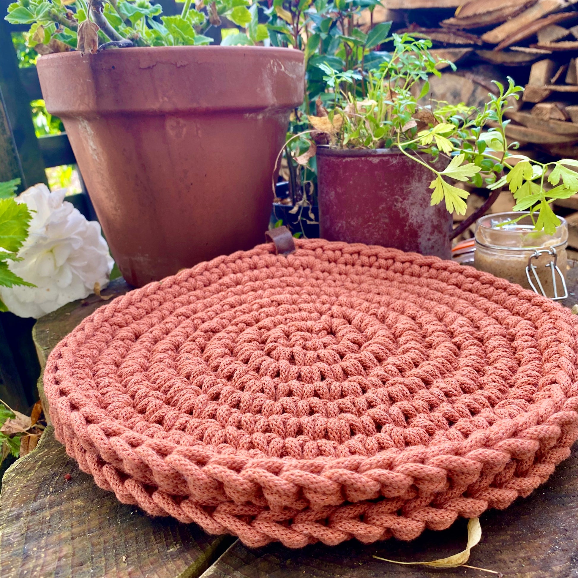 thick handmade terracotta placemats