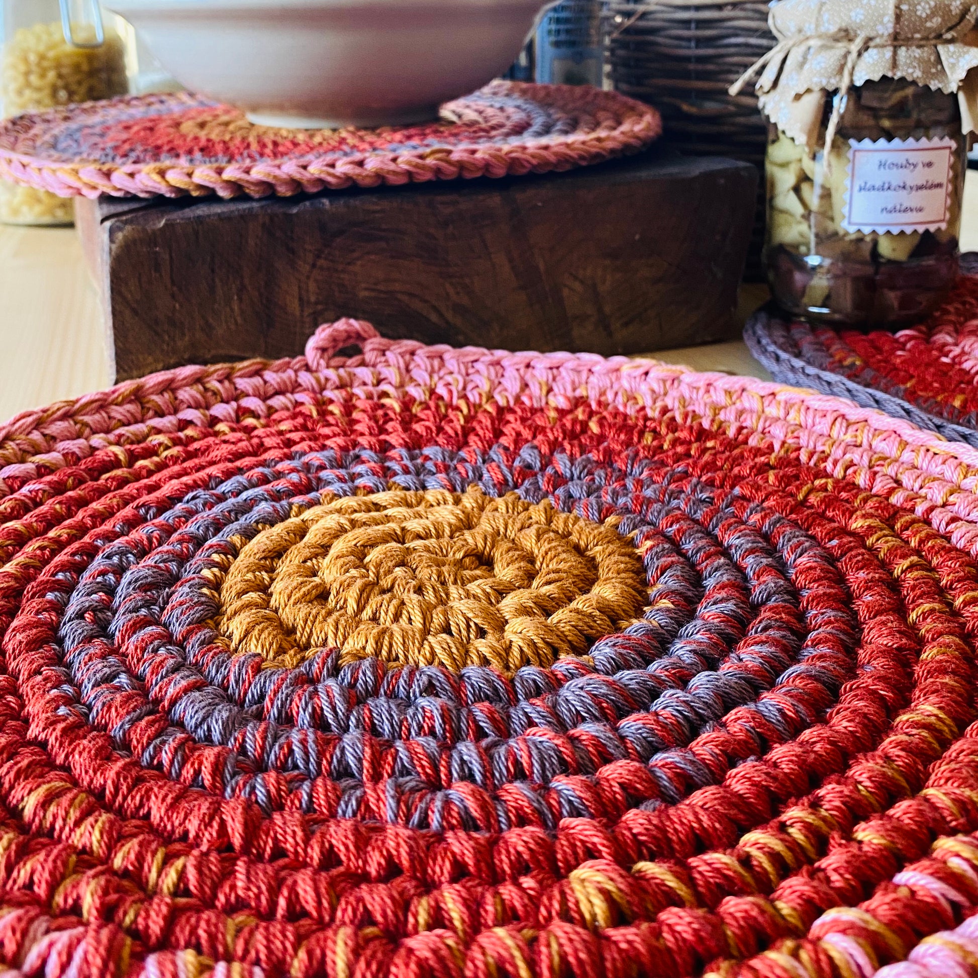 handcrocheted placemats