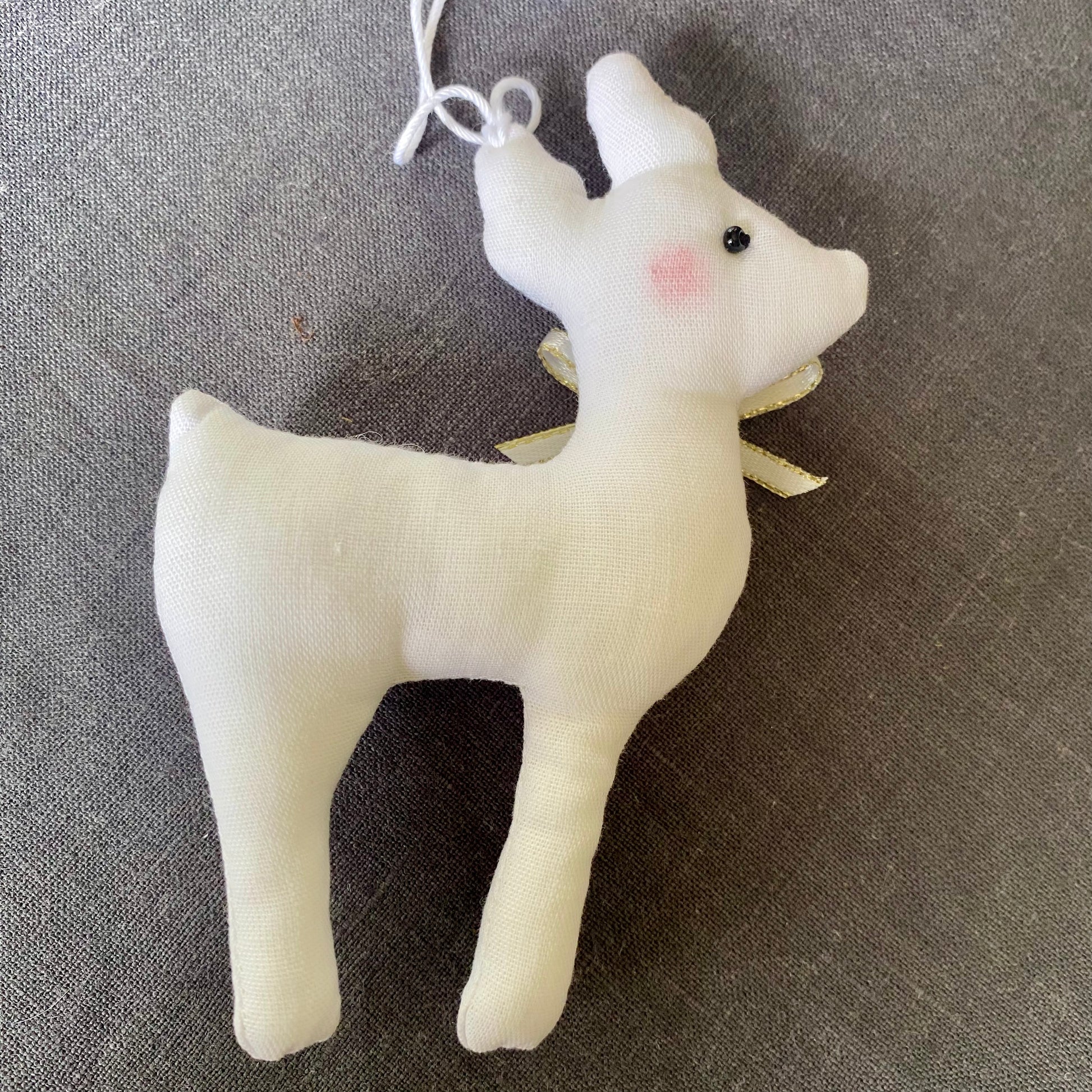 White Reindeer with snowflake