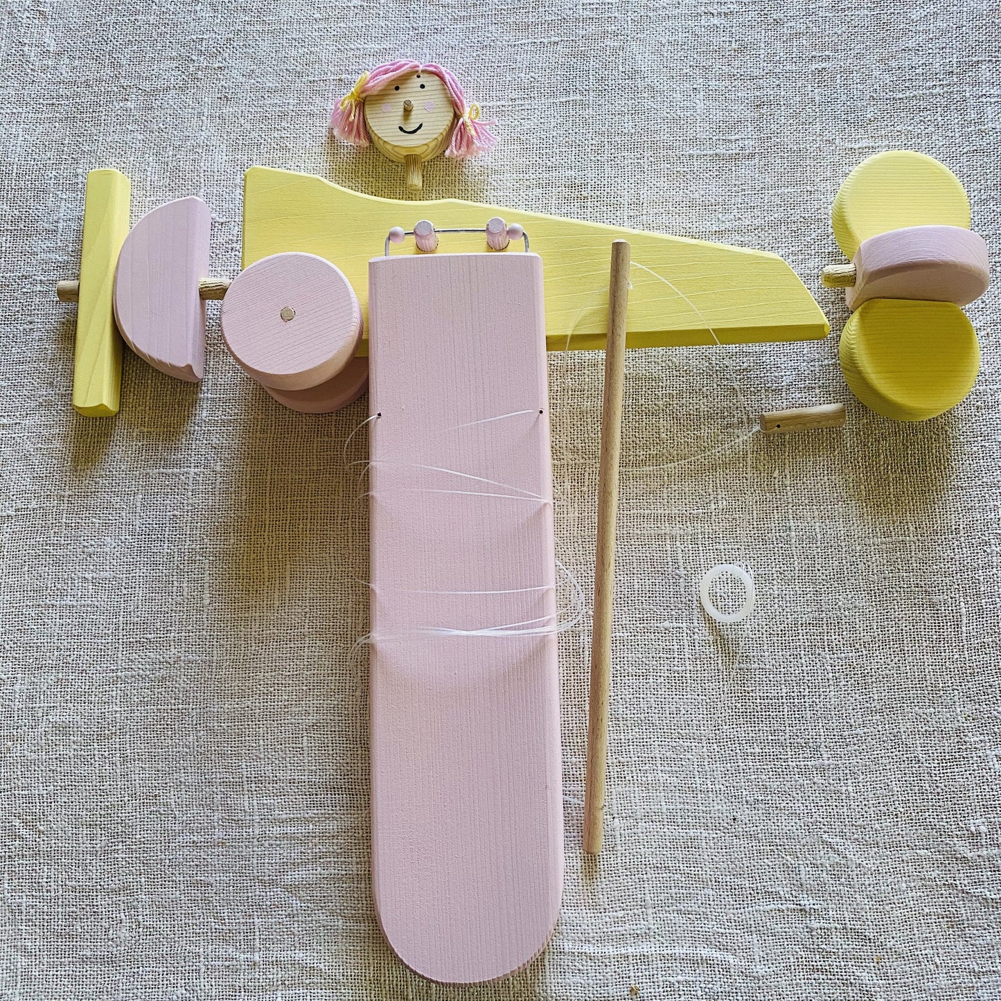 wooden toy airplane