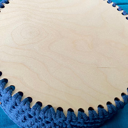 basket with wooden bottom