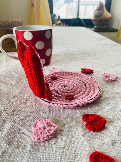 handmade gift bunny coaster