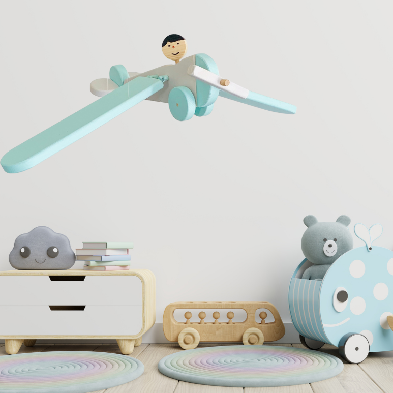 Flying Airplane Nursery Mobile