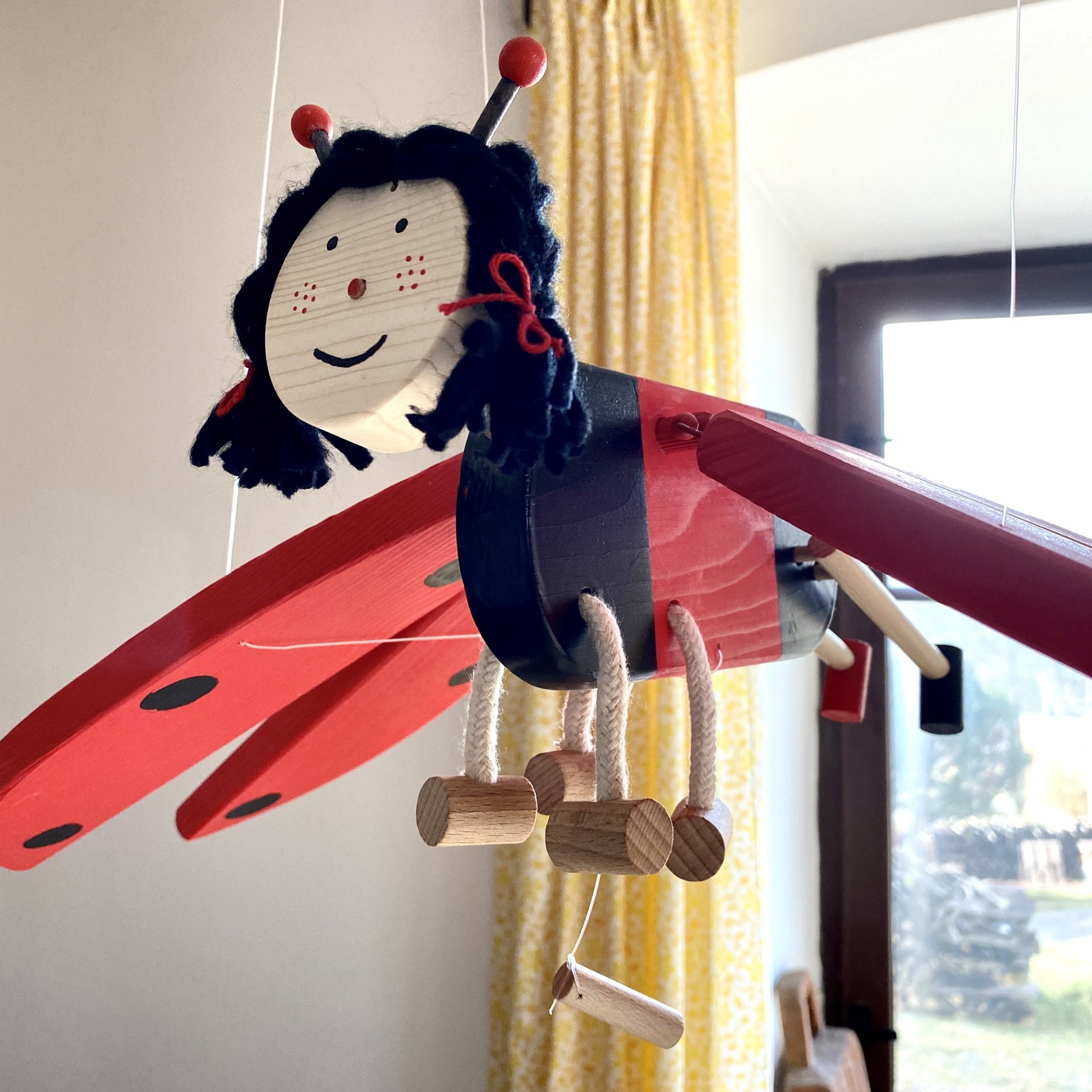 ladybug wooden toy