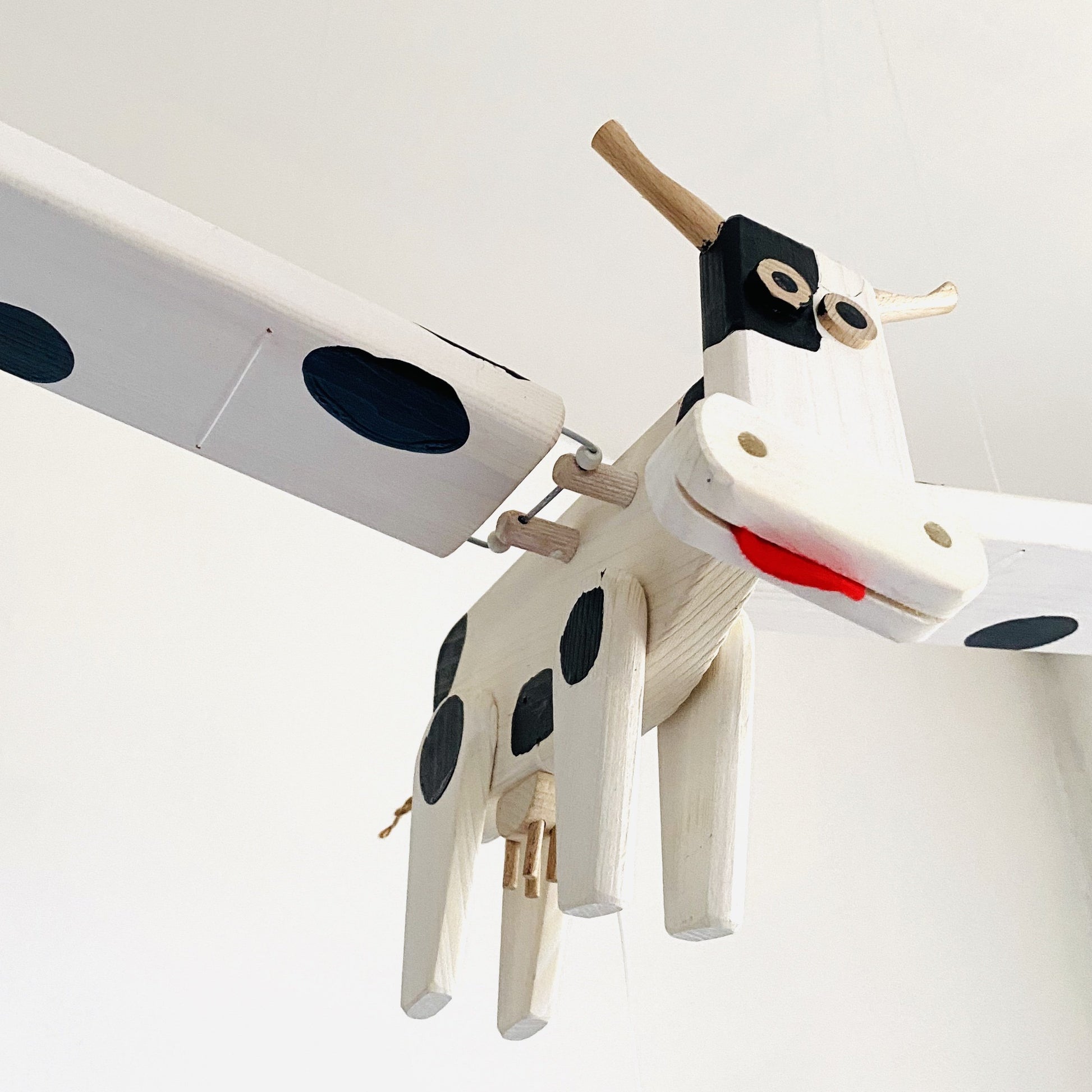 wooden toy cow